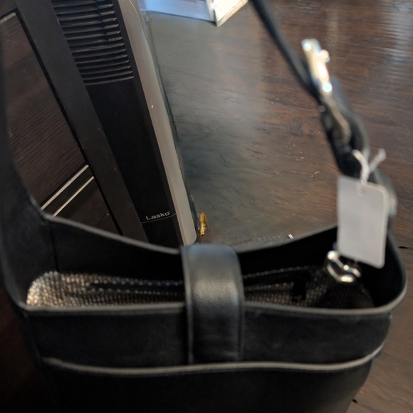 Brighton Black Studded Shoulder Bag with Structured Design Jill Purse - Picture 5 of 12